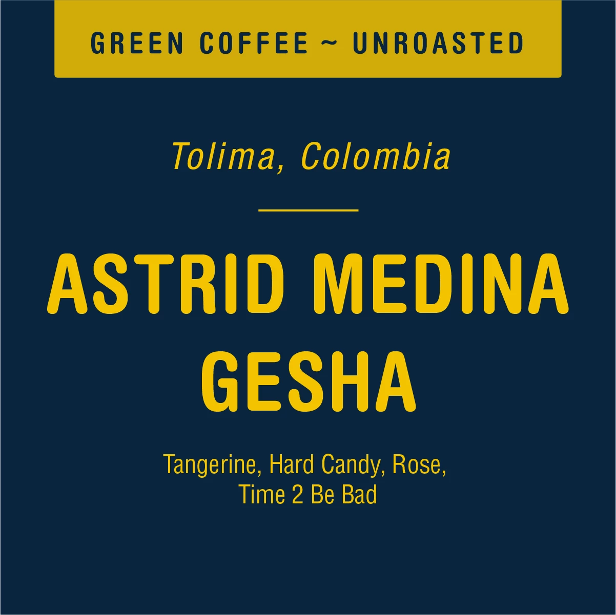 Tandem Coffee Roasters Coffee Astrid Medina Gesha (GREEN) 1 Tandem Coffee Roasters Coffee Astrid Medina Gesha (GREEN)