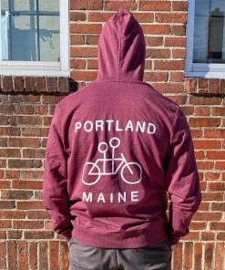 Tandem Coffee Roasters Maroon Recycled Pullover Hoodie