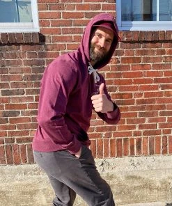 Tandem Coffee Roasters Maroon Recycled Pullover Hoodie