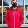 Tandem Coffee Roasters Red Zip-Up Hoodie Wearables